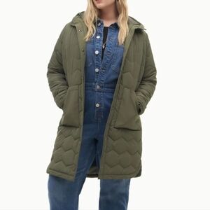 Quilted Coat Army Green NWT #2219